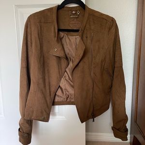 Brown suede jacket